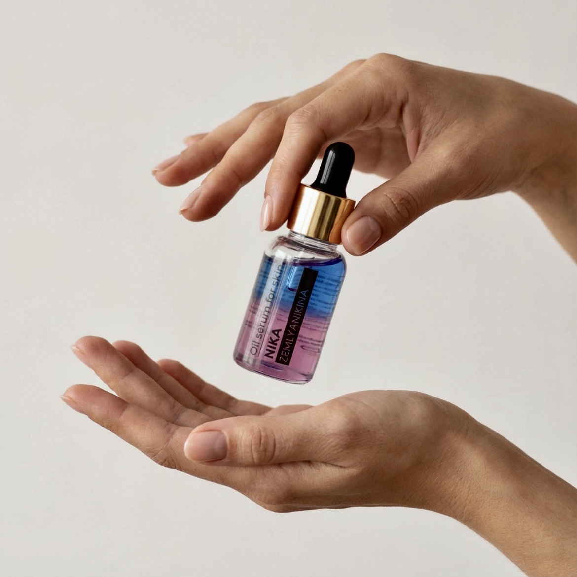 Регенеруюча олія-сироватка для шкіри Nika Zemlyanikina (блакитно-рожева), 25 мл