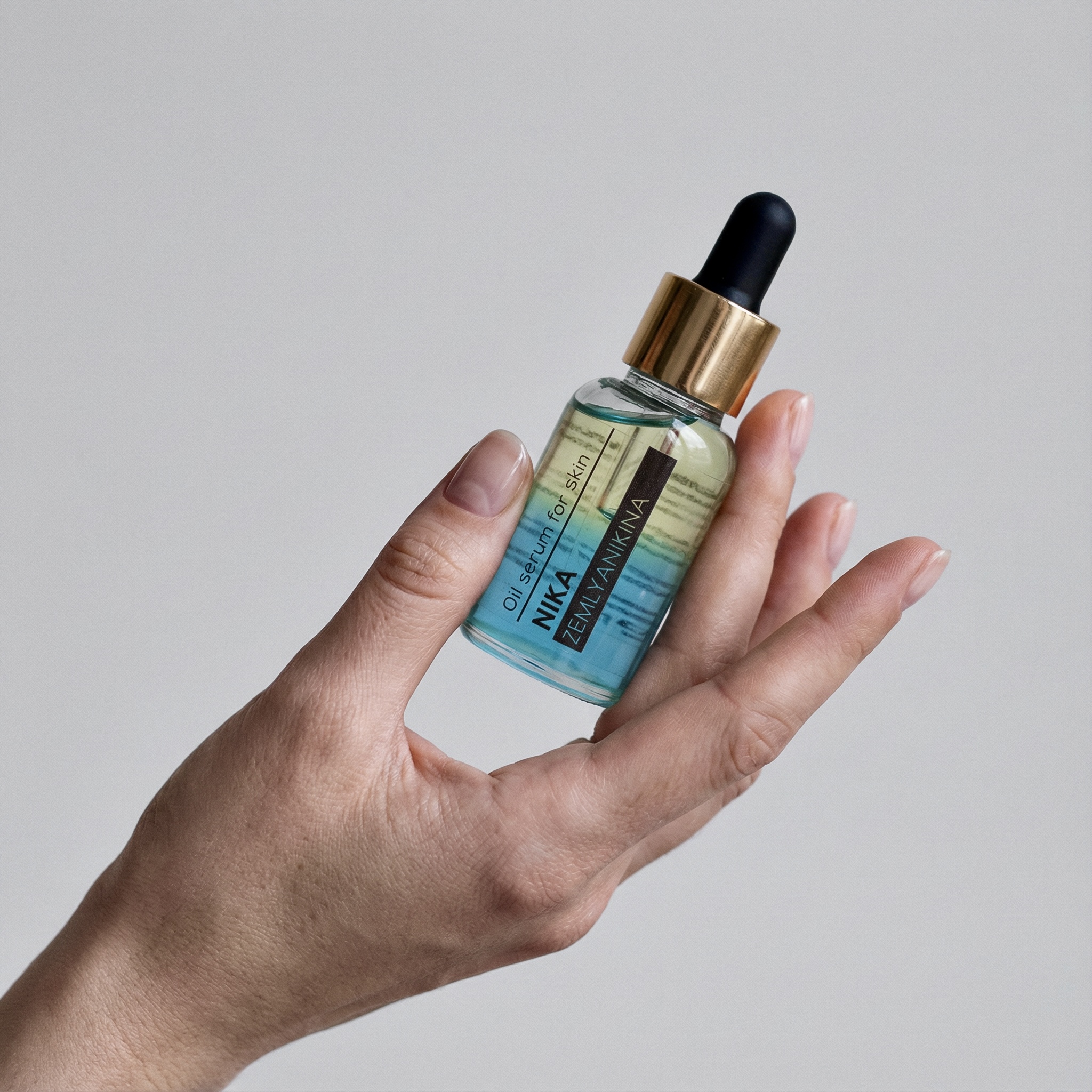 Регенеруюча олія-сироватка для шкіри  Nika Zemlyanikina (синьо-зелена), 25 мл