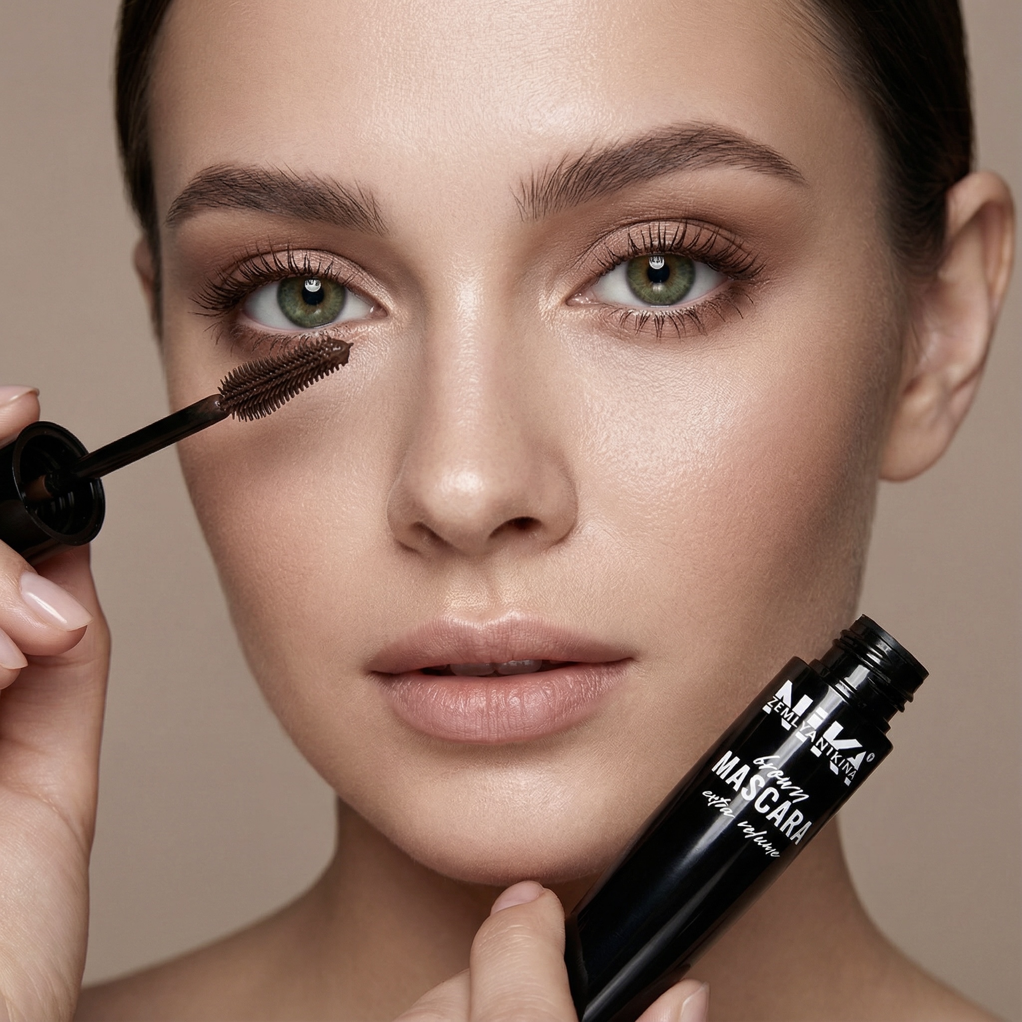 Термо-туш для вій Extra Volume  Brown Nika Zemlyanikina, 13 мл