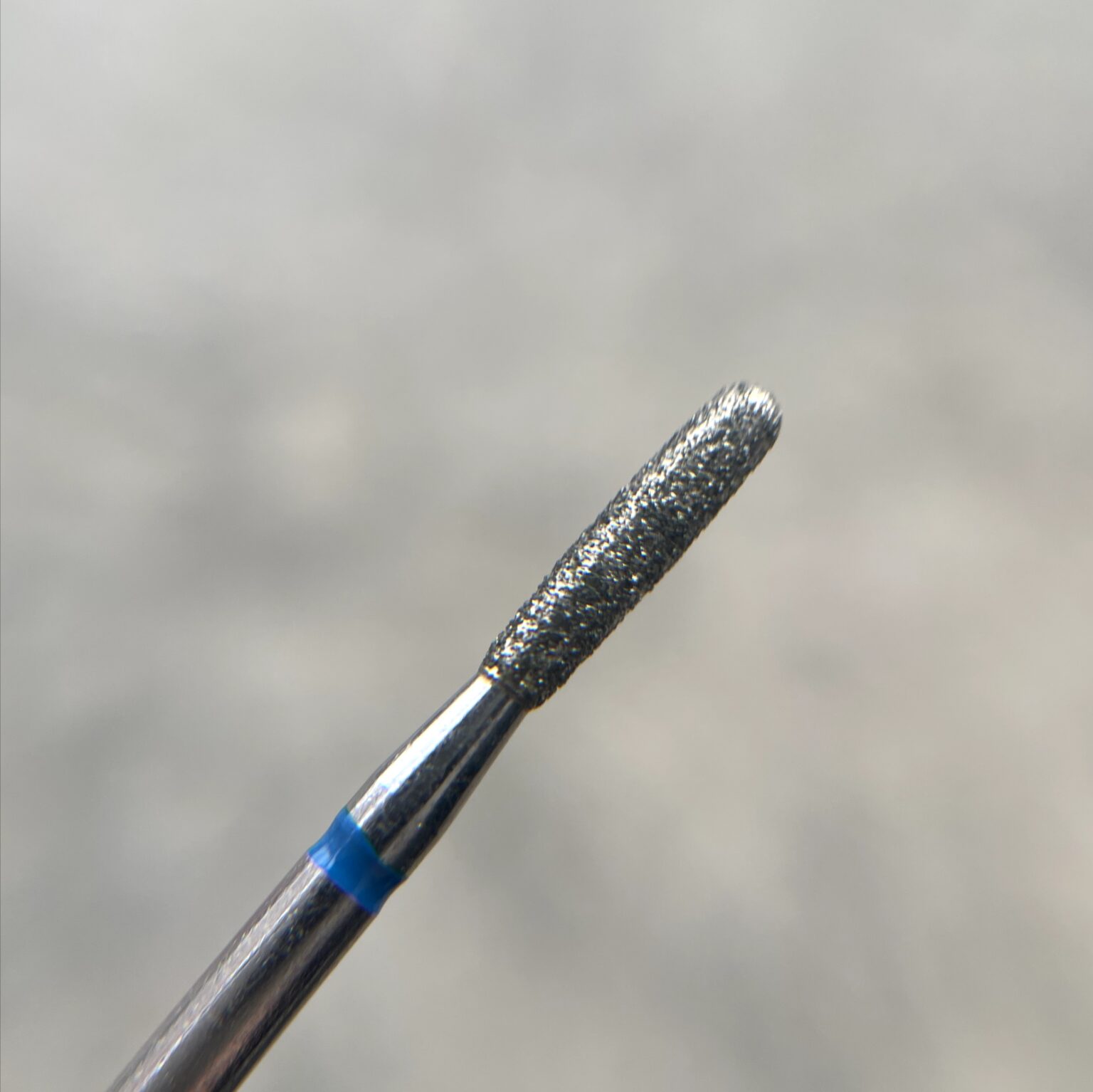 Фреза алмазна полум’я з тупим кінцем 10 мм, синій комірець DBH 023