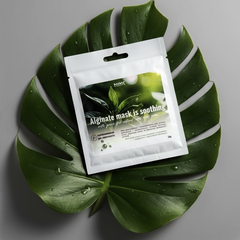 Альгінатна маска заспокійлива з екстрактом зеленого чаю і алое вера Nika Zemlyanikina, 20 г