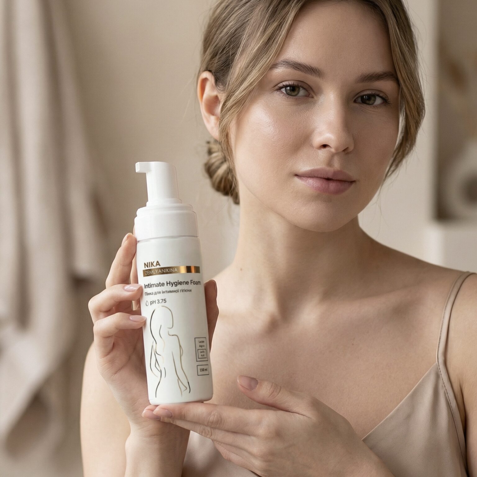 Пінка для інтимної гігієни рН3.75 (для жінок менструального періоду) Nika Zemlyanikina, 150 мл