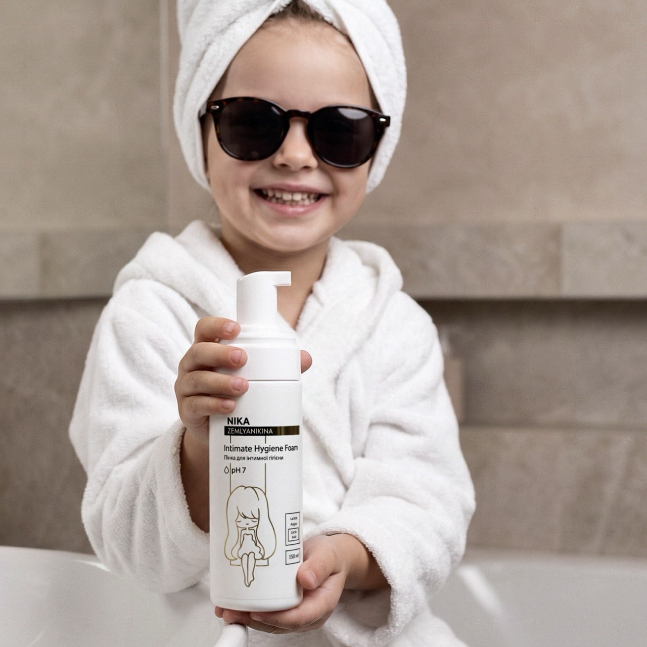 Пінка для інтимної гігієни рН7 (для дівчаток) Nika Zemlyanikina, 150 мл