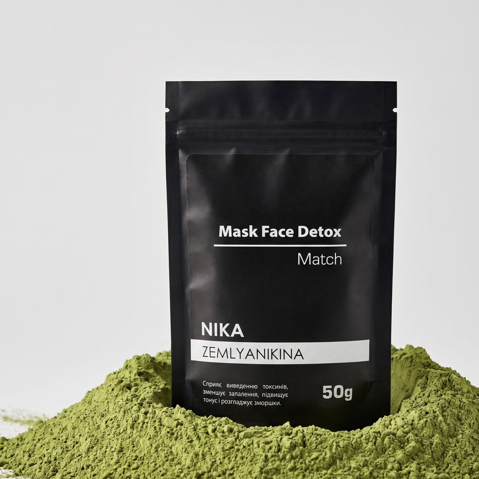 Глиняна маска Detox Matcha Nika Zemlyanikina, 50г