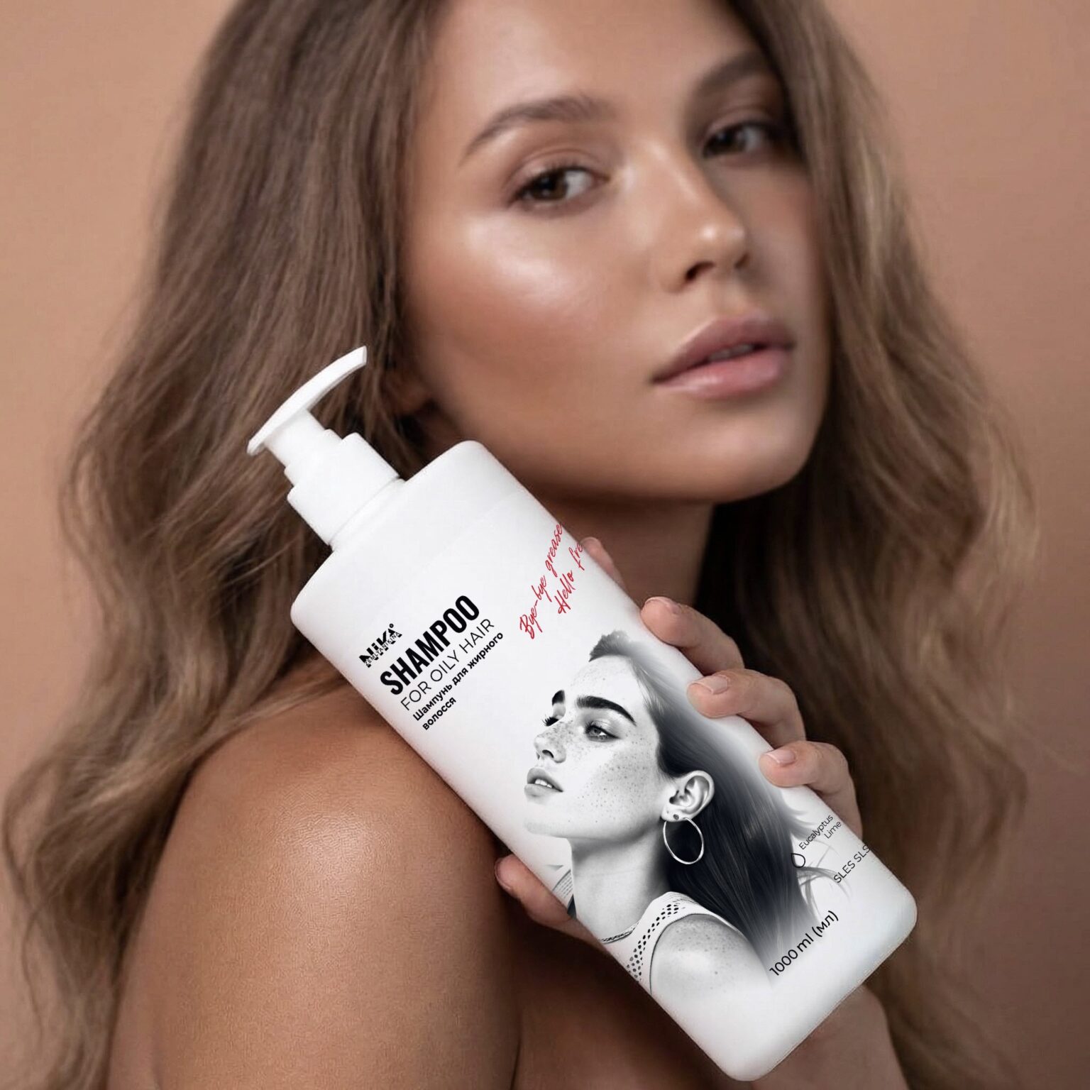 Шампунь для жирного волосся Nika Zemlyanikina, 1000 мл