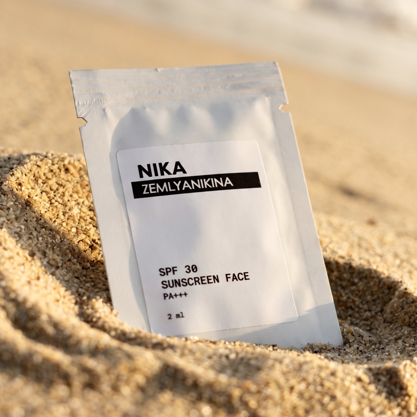 ПРОБНИК Сонцезахисний крем для обличчя та шиї SPF 30 Nika Zemlyanikina, 2 мл