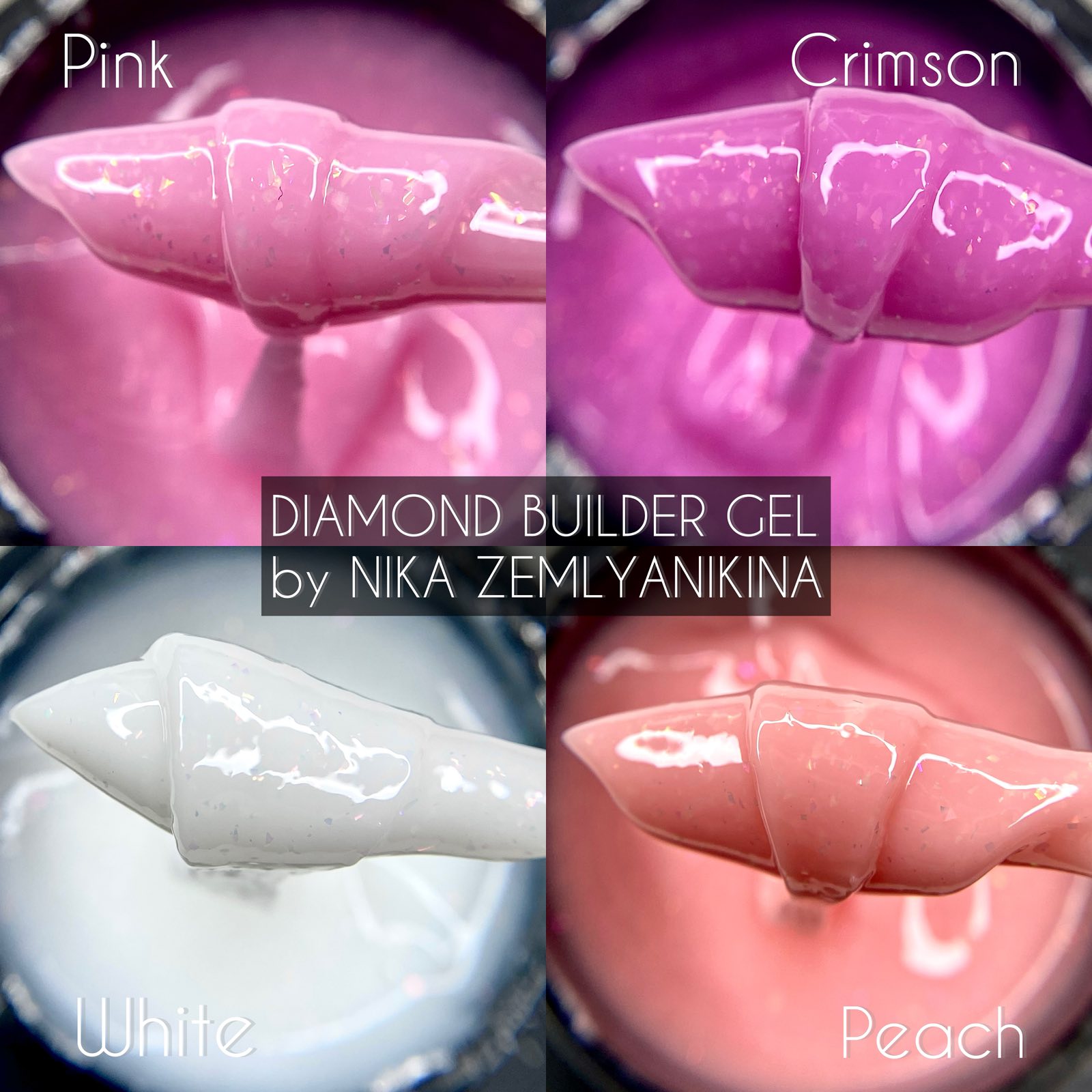 Камуфлюючий гель Builder Gel Diamond Peach Nika Zemlyanikina, 30 мл