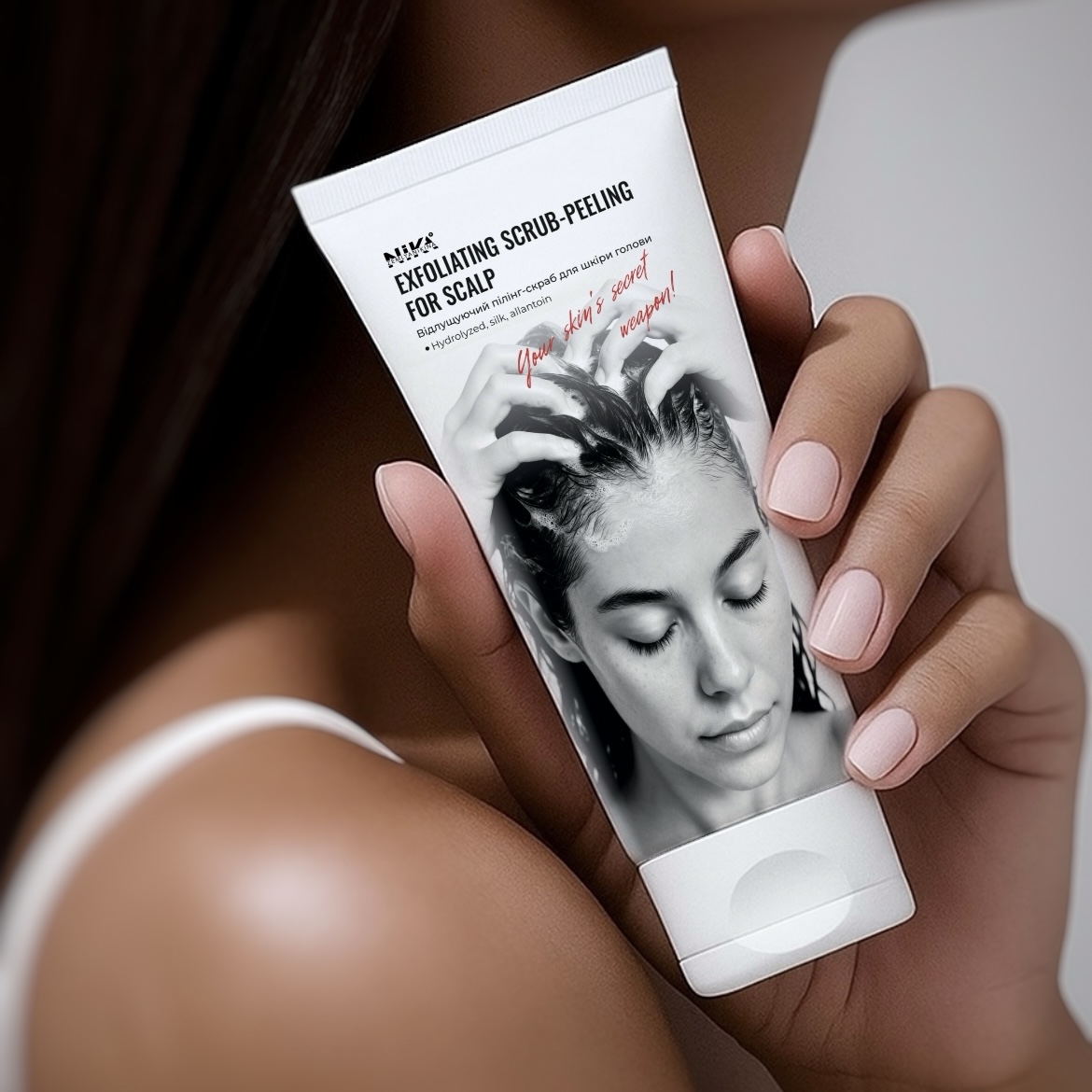 Відлущуючий пілінг-скраб для шкіри голови Nika Zemlyanikina, 100 мл