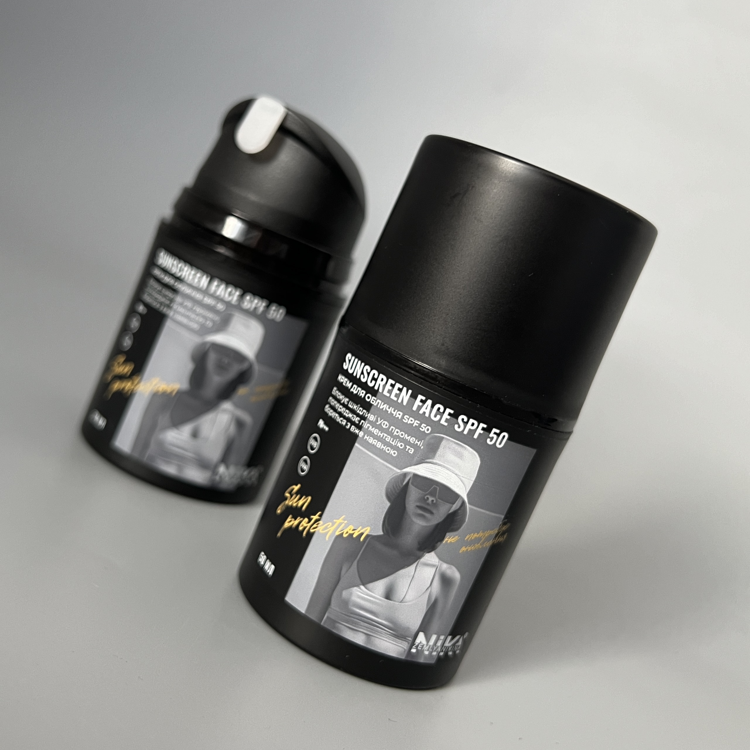 Сонцезахисний крем для обличчя та шиї SPF 50 Nika Zemlyanikina, 50 мл