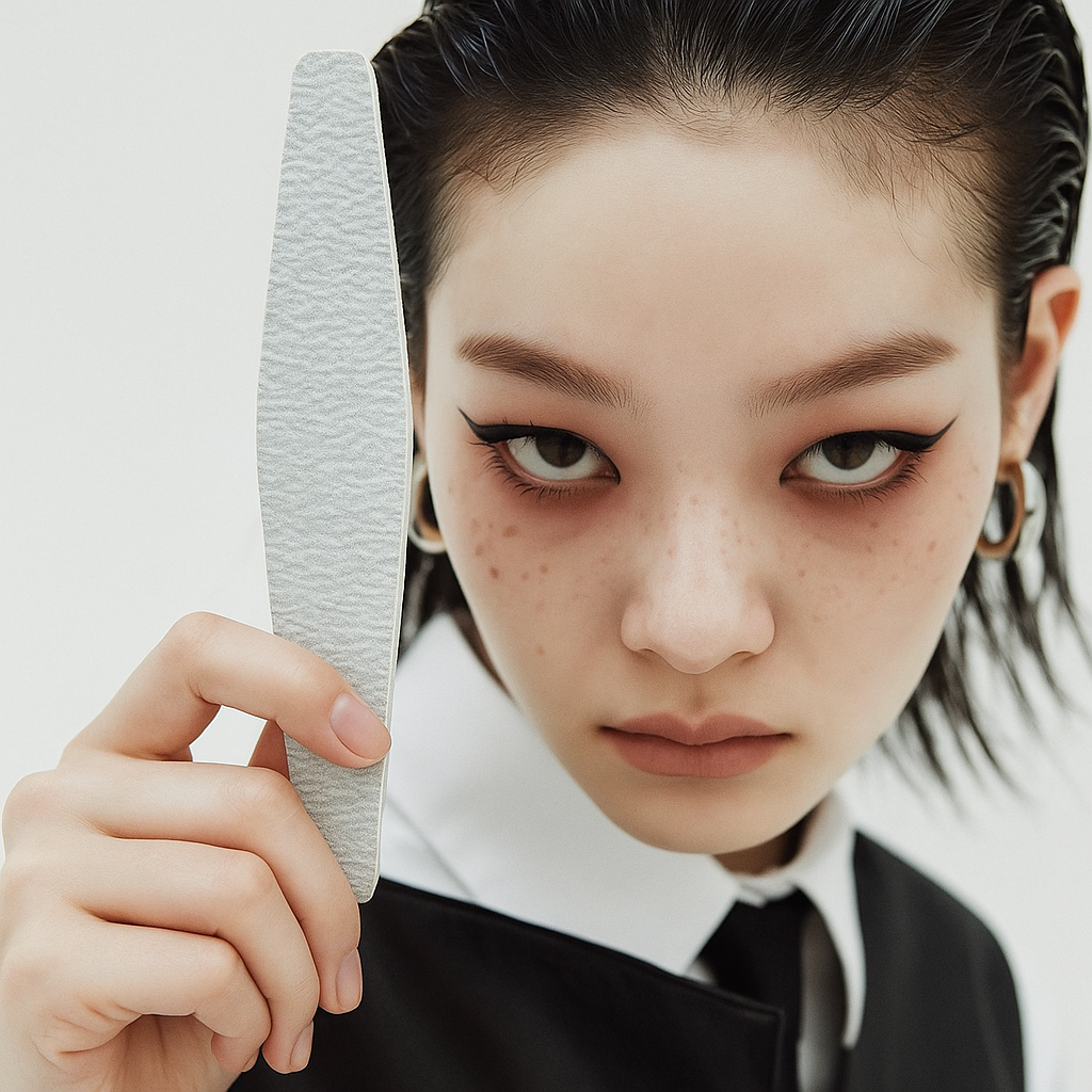 Пилка сіра ромб 100/180, 1 шт