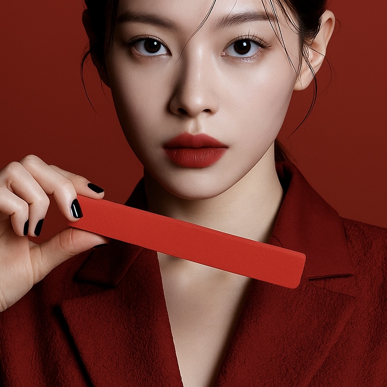 Пилка червона широка 100/100, 1 шт