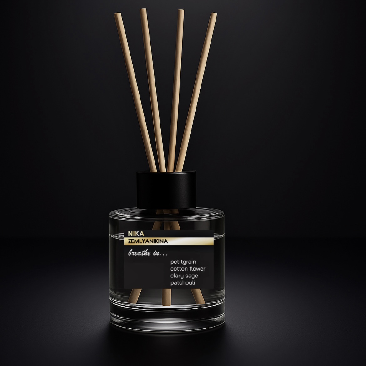 Аромадифузор Petitgrain/Cotton Flower/Clary Sage/Patchouli, 130 мл