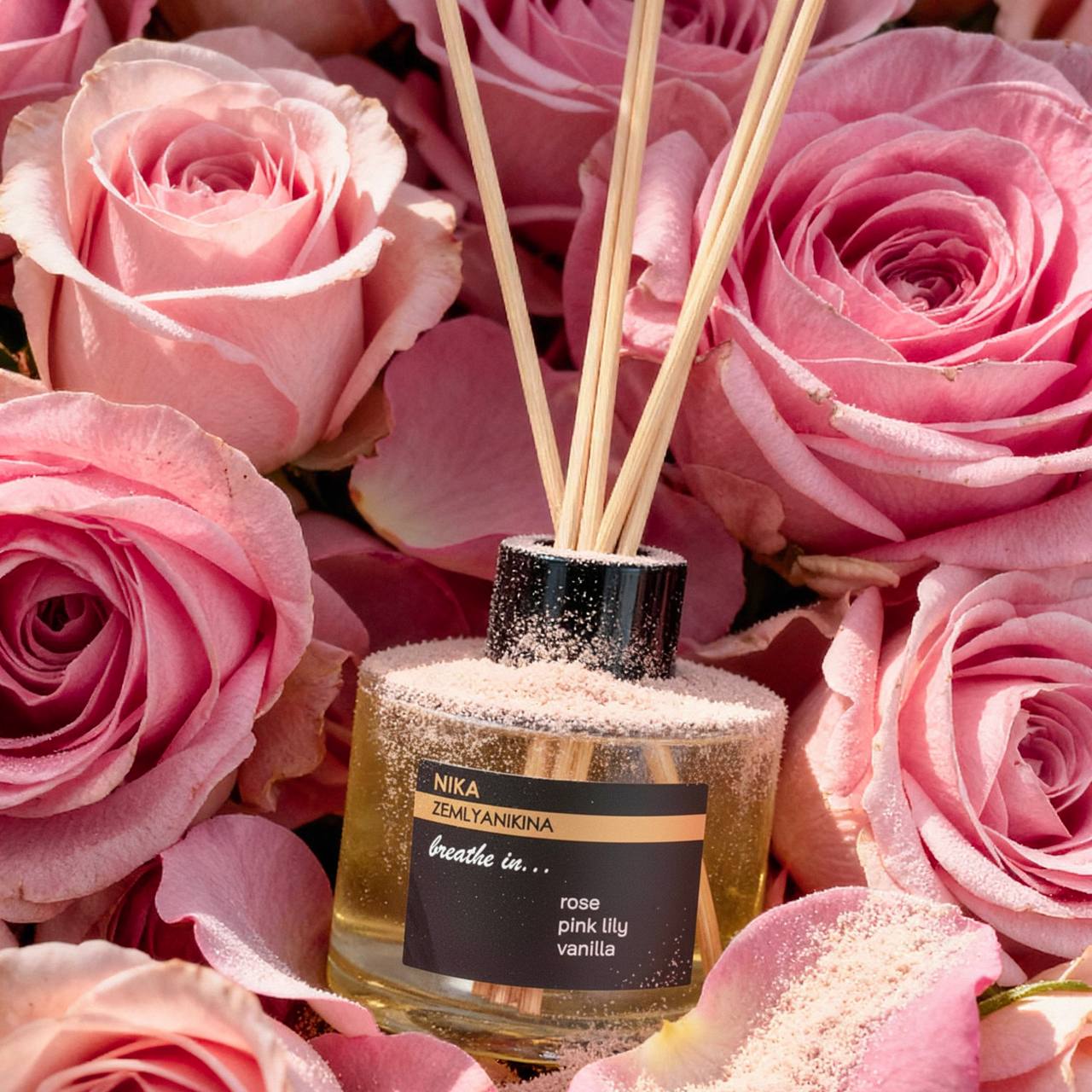 Аромадифузор Rose/Pink Lily/Vanilla Nika Zemlyanikina, 130 мл