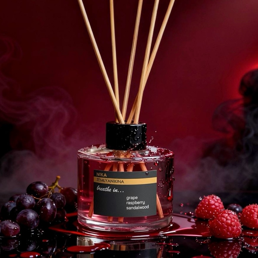 Аромадифузор Grape/Raspberry/Sandalwood, 130 мл
