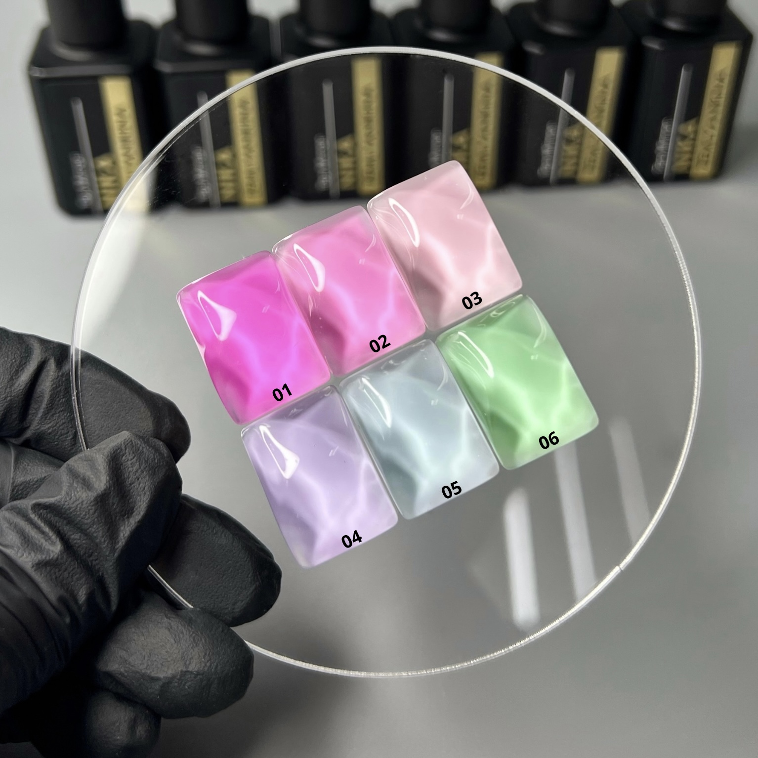 Топ для гель-лаку без липкого шару Nika Zemlyanikina Top Mirror Rainbow Glaze 06, 15 мл