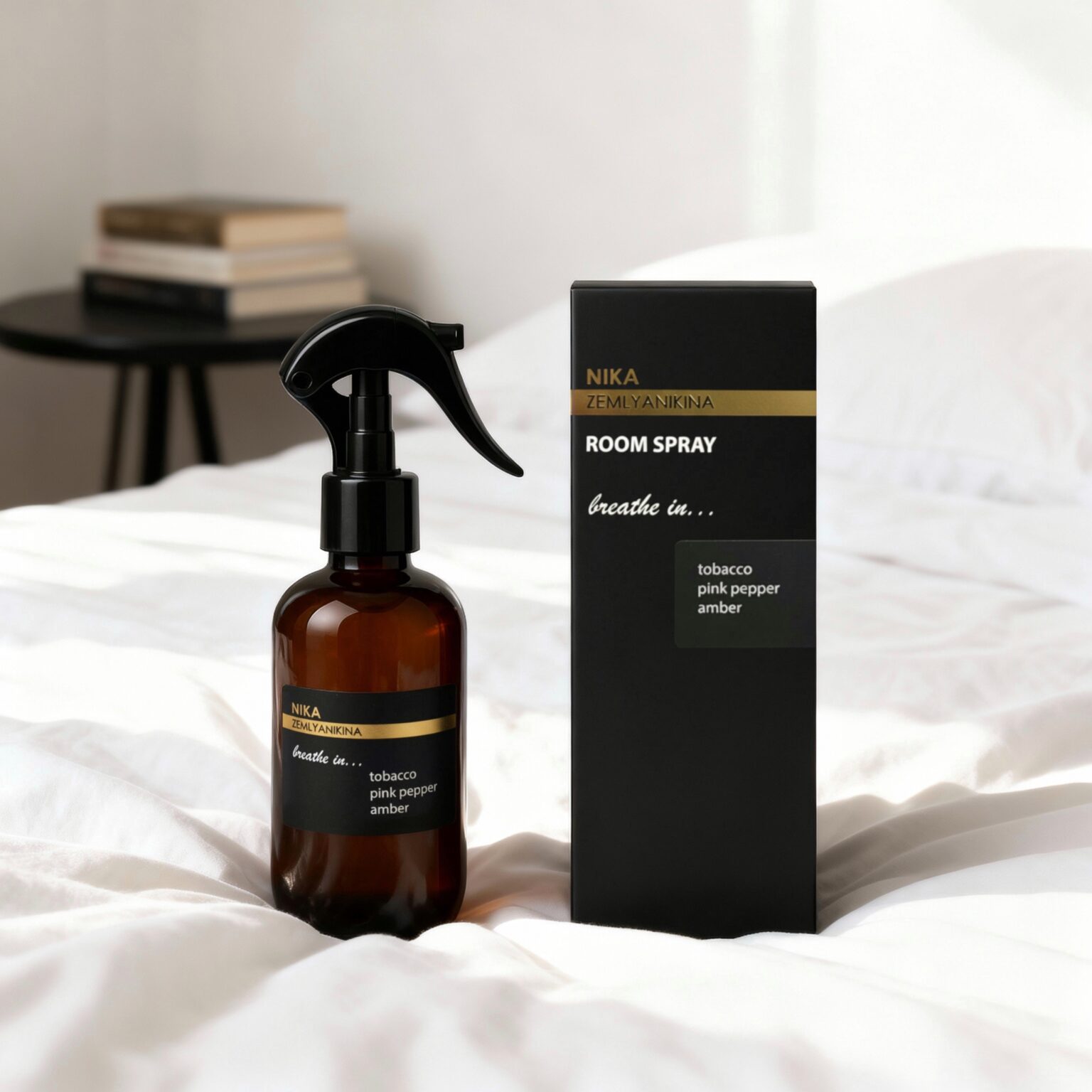 Ароматичний спрей Room&Textile Tobacco/Pink pepper/Amber Nika Zemlyanikina, 200 мл