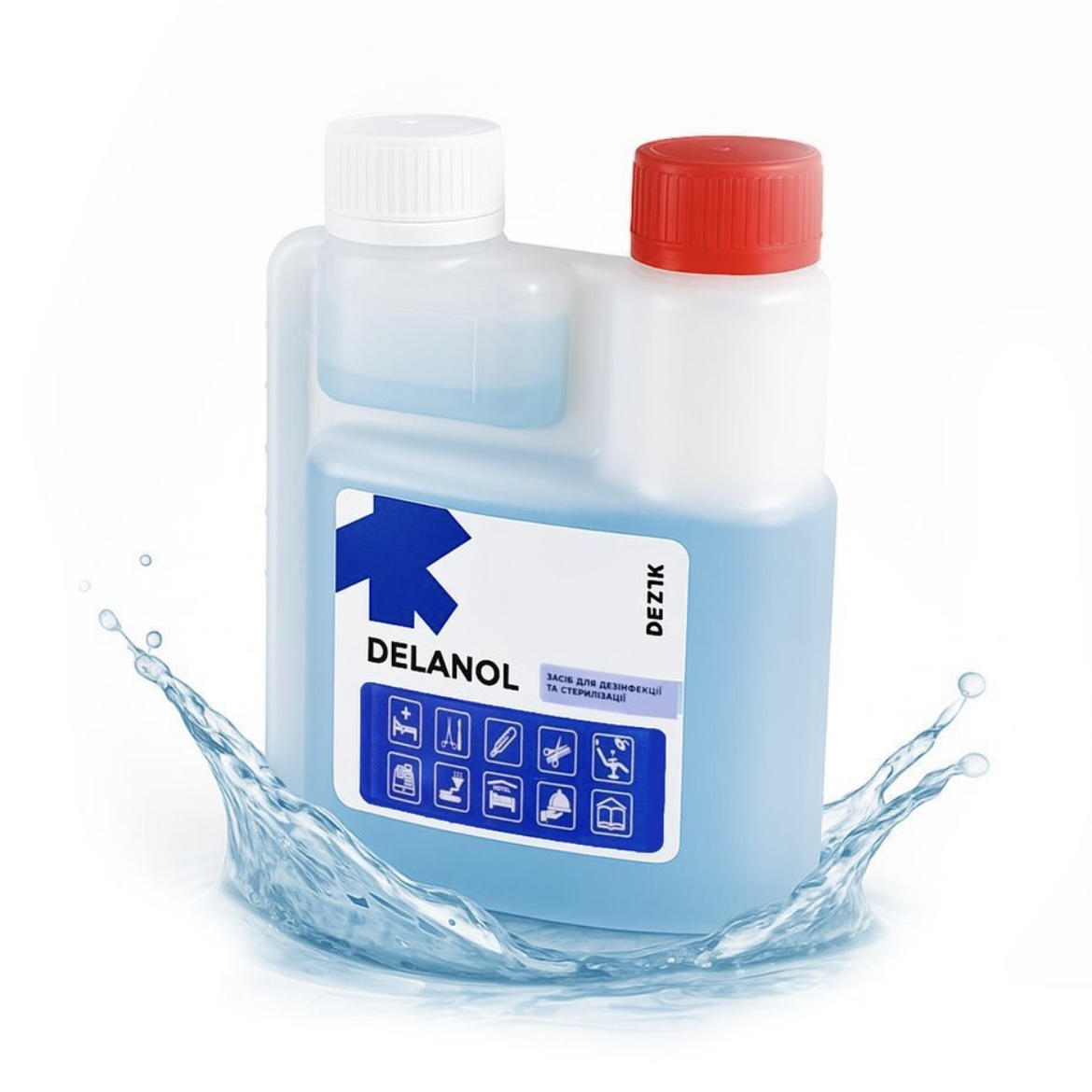 Деланол засіб для дезінфекції, ПСО та стерилізації інструментів Dezik, 250 мл