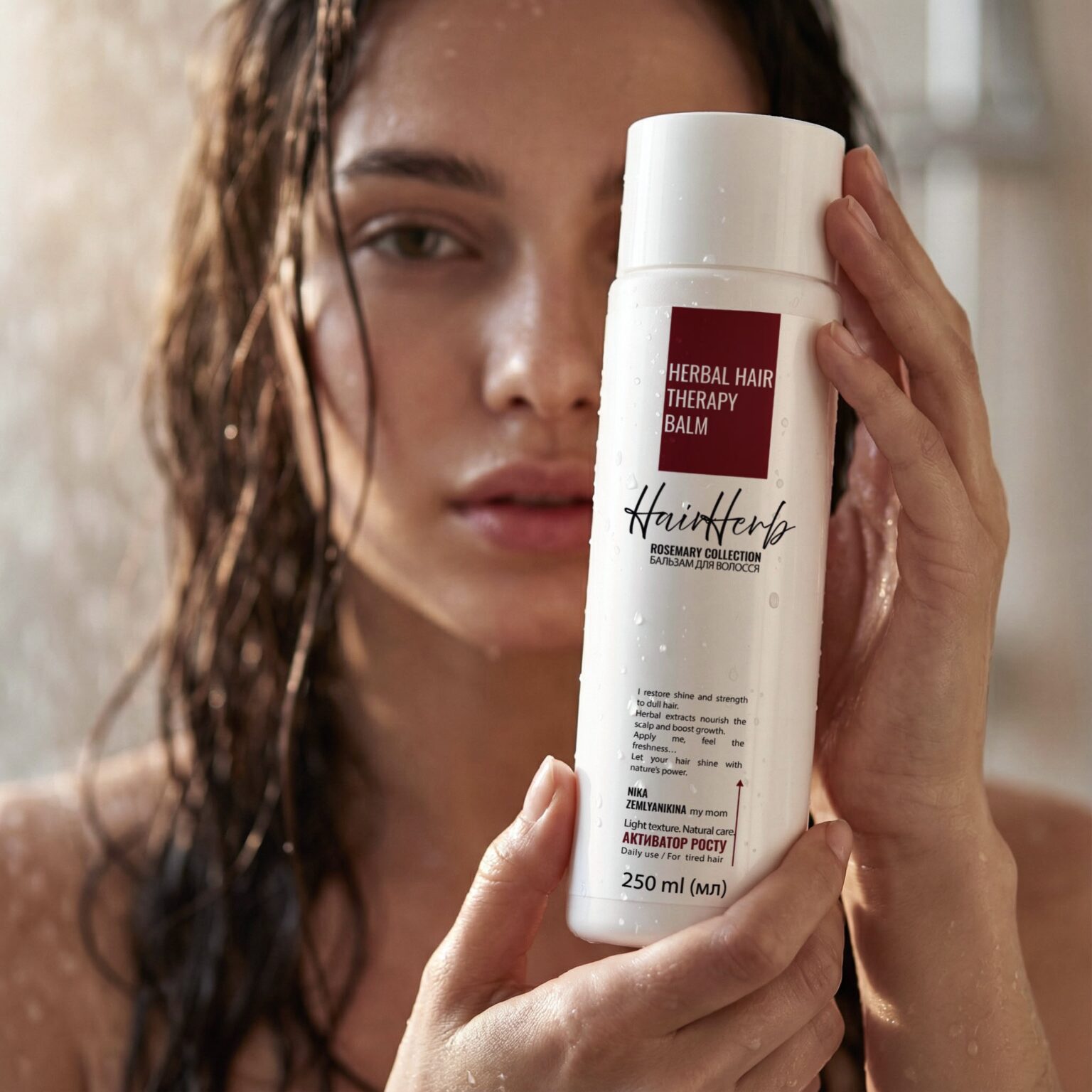 Бальзам для волосся з розмарином HairHerb Nika Zemlyanikina, 250 мл